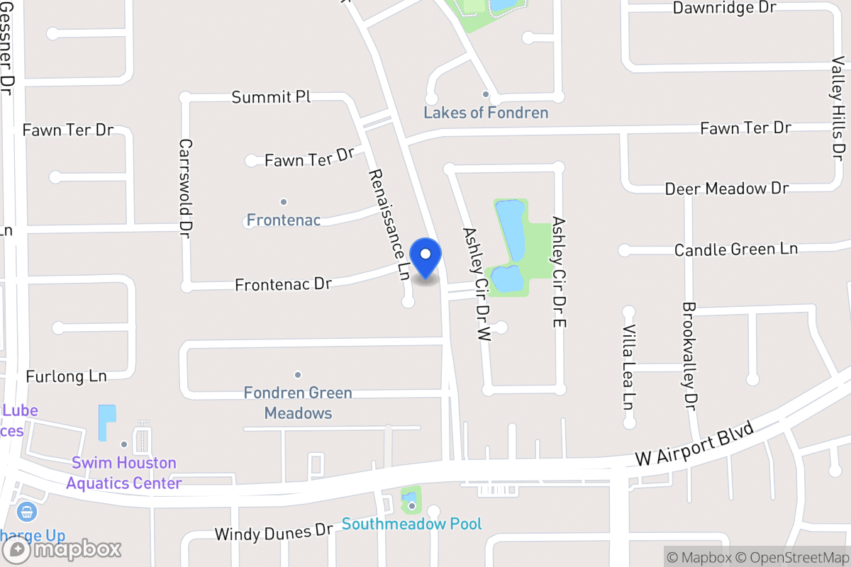 Map of 12219 Renaissance Ln, Houston