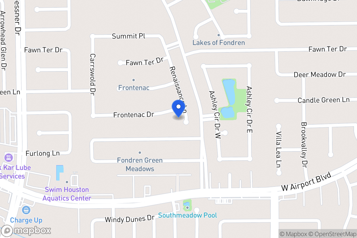 Map of 12218 Renaissance Ln, Houston