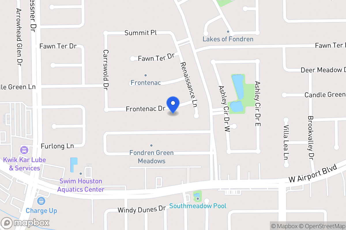 Map of 8211 Frontenac Dr, Houston