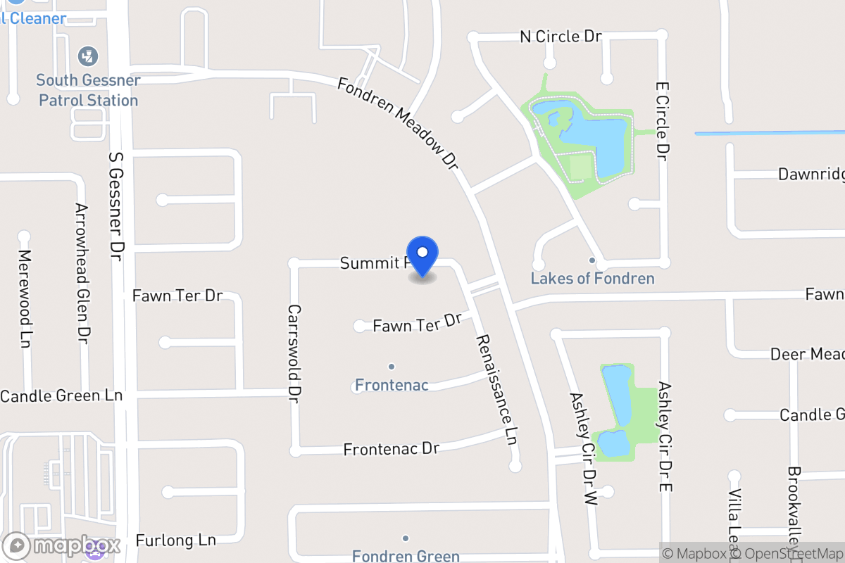 Map of 8211 Summit Pl, Houston
