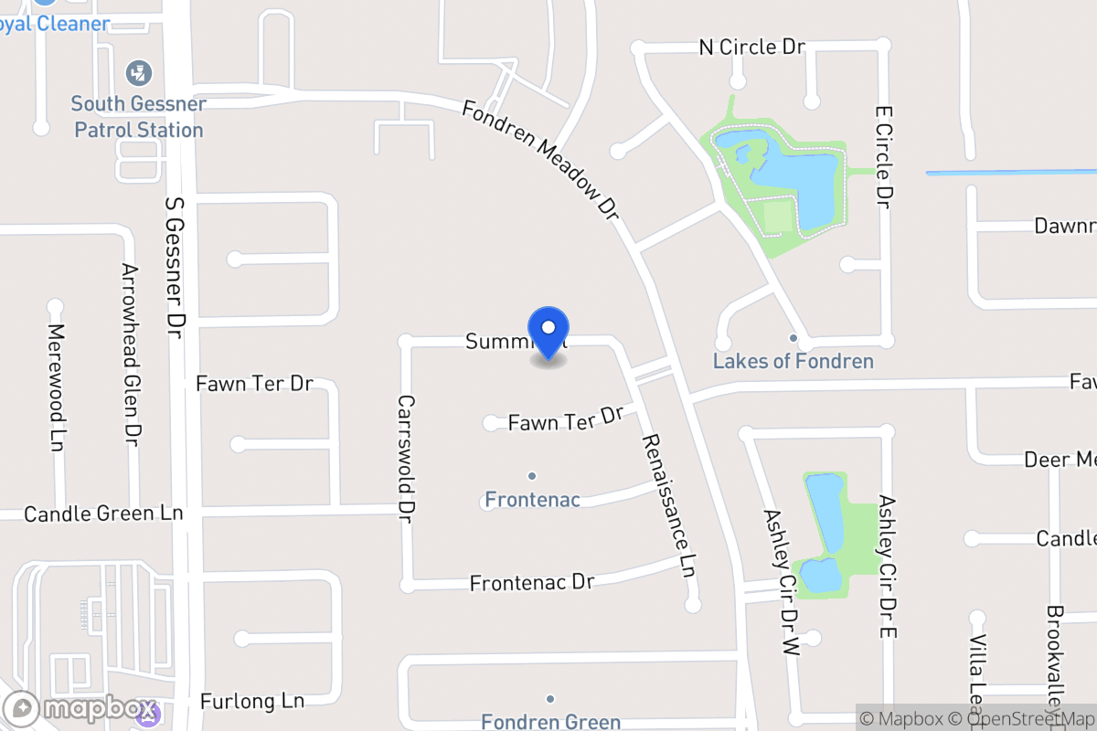 Map of 8215 Summit Pl, Houston