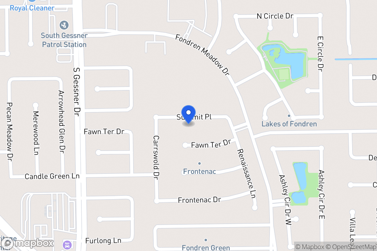 Map of 8307 Summit Pl, Houston