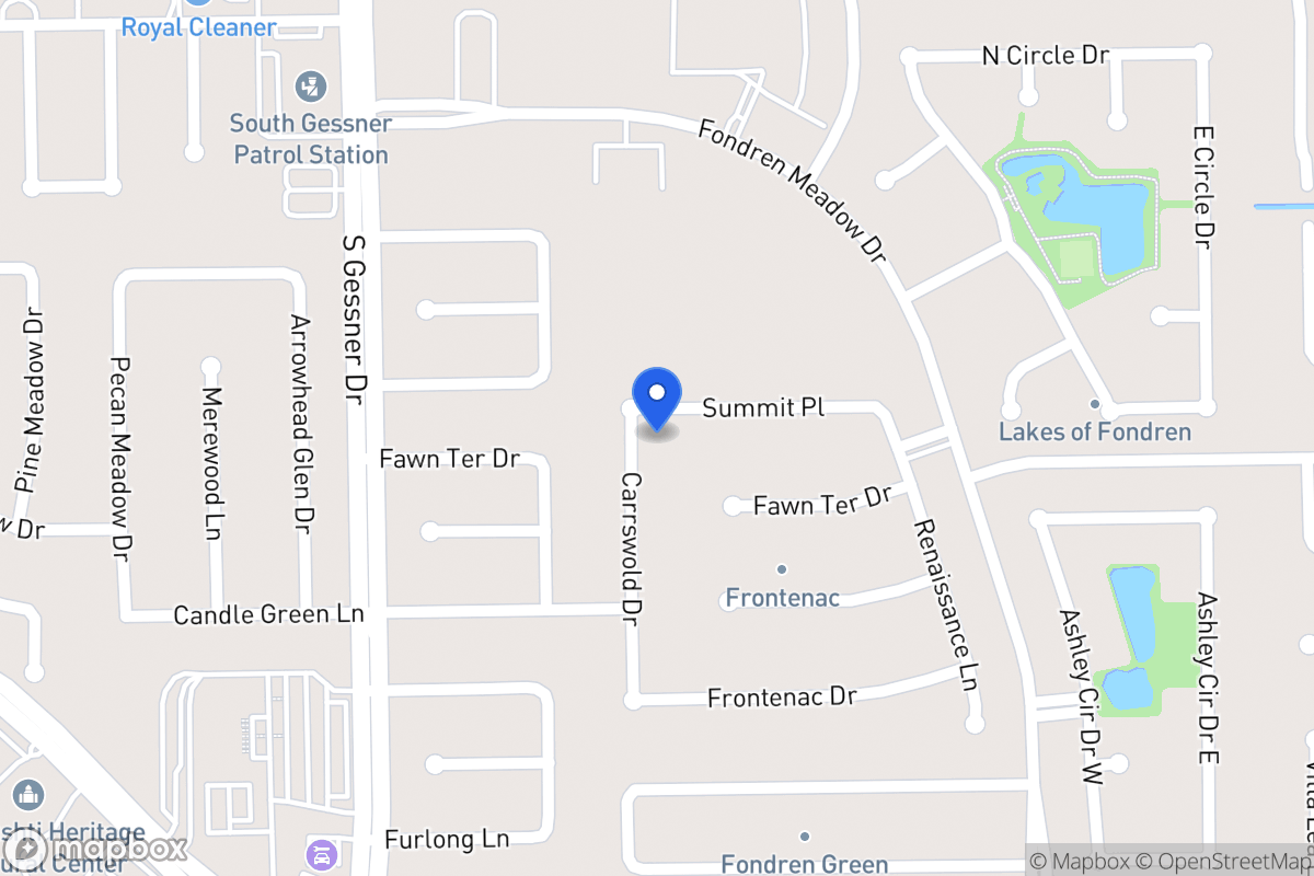 Map of 8319 Summit Pl, Houston