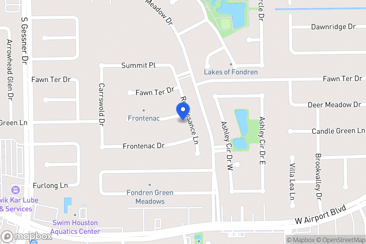 Map of 8203 Candlegreen Ln, Houston