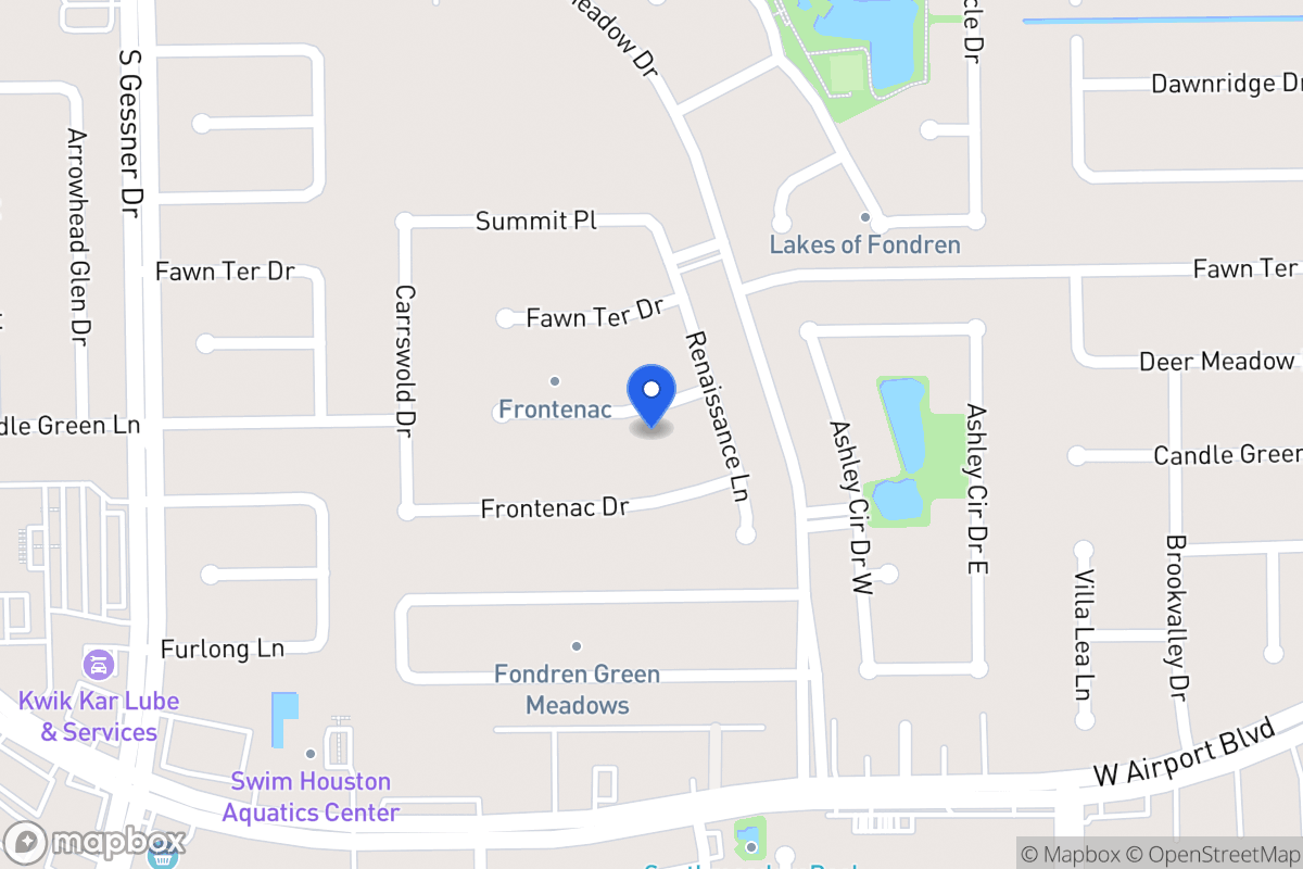 Map of 8207 Candlegreen Ln, Houston