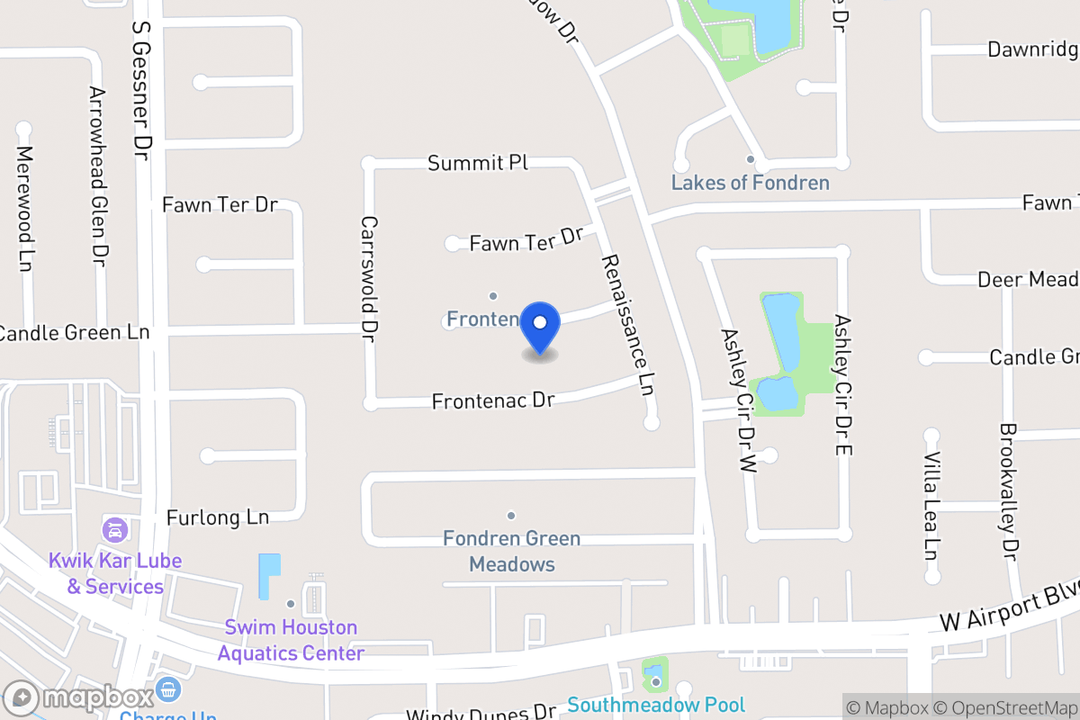 Map of 8215 Candlegreen Ln, Houston