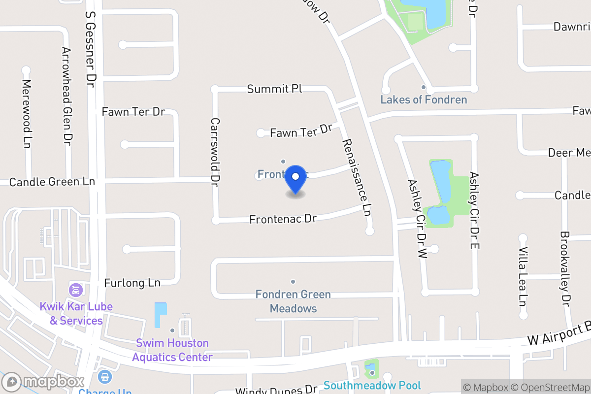 Map of 8219 Candlegreen Ln, Houston