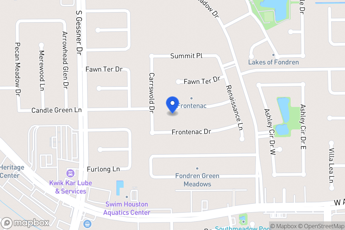 Map of 8311 Candlegreen Ln, Houston