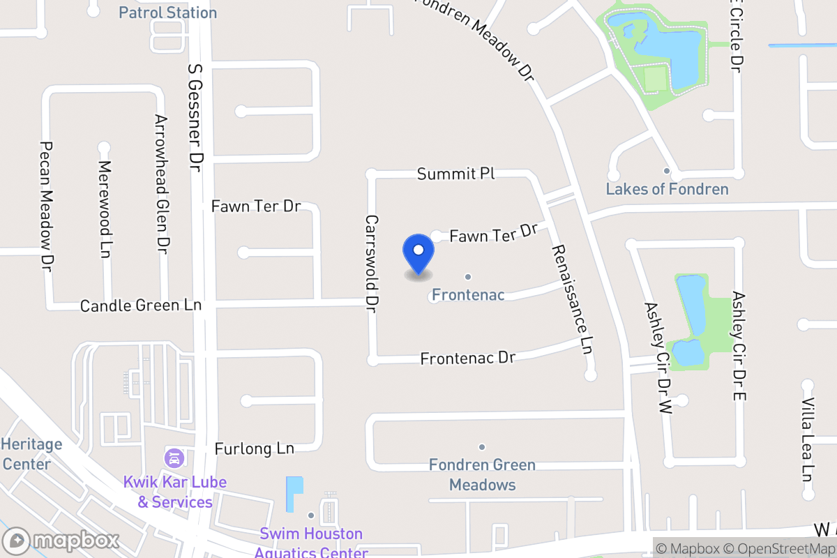 Map of 8310 Candlegreen Ct, Houston