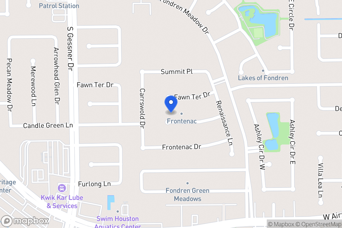 Map of 8306 Candlegreen Ct, Houston