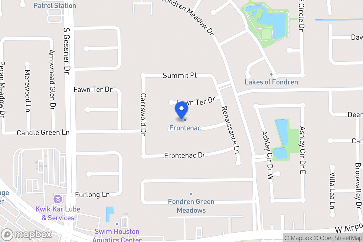 Map of 8302 Candlegreen Ln, Houston