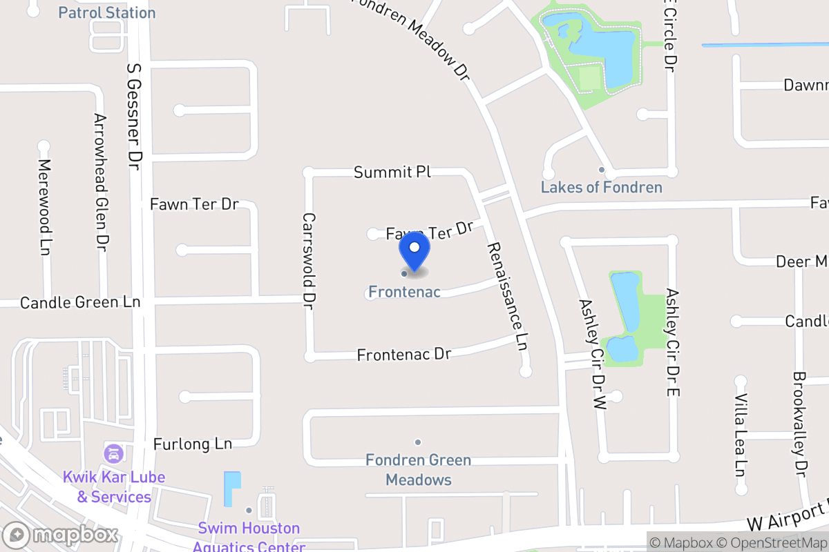Map of 8218 Candlegreen Ln, Houston
