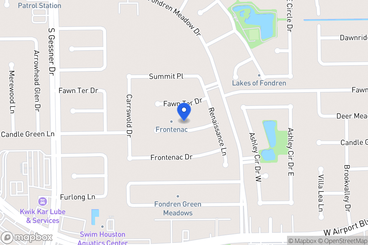 Map of 8214 Candlegreen Ln, Houston