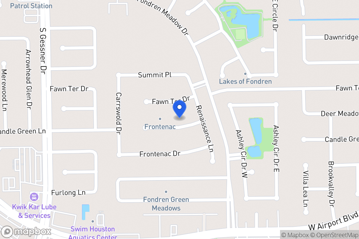 Map of 8210 Candlegreen Ct, Houston