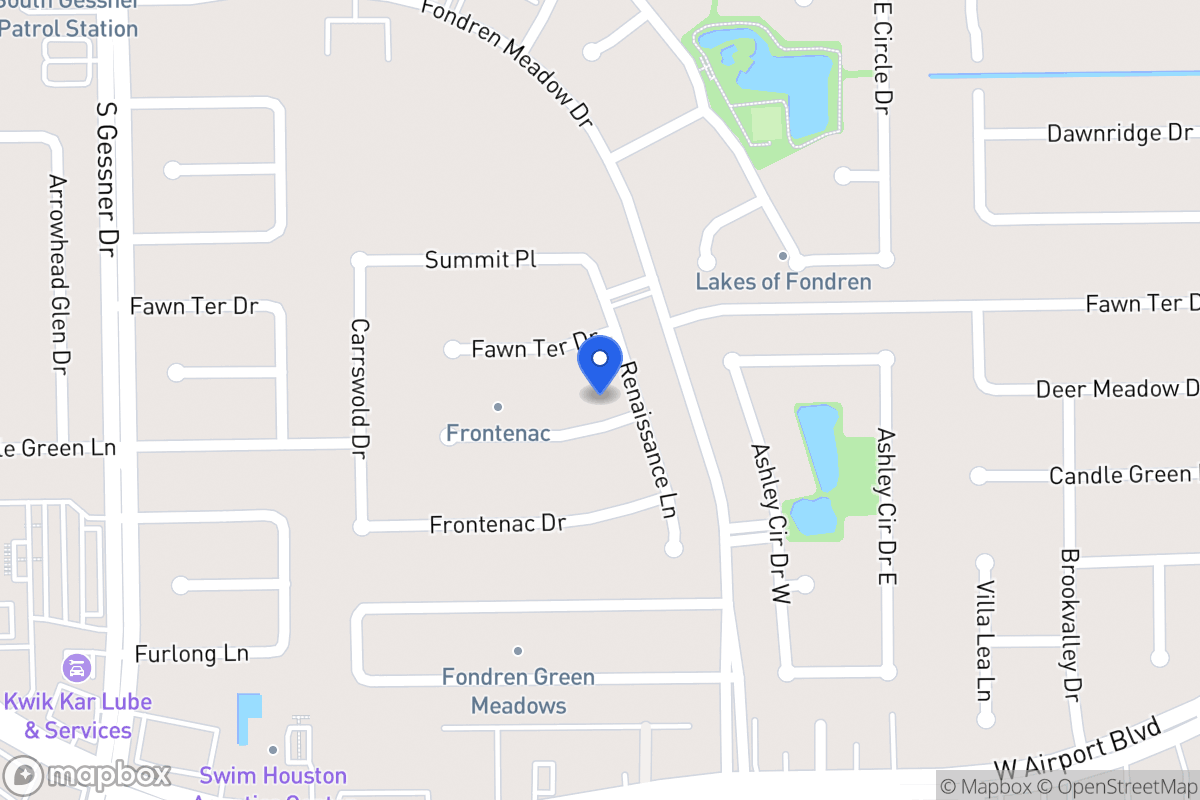 Map of 8202 Candlegreen Ln, Houston