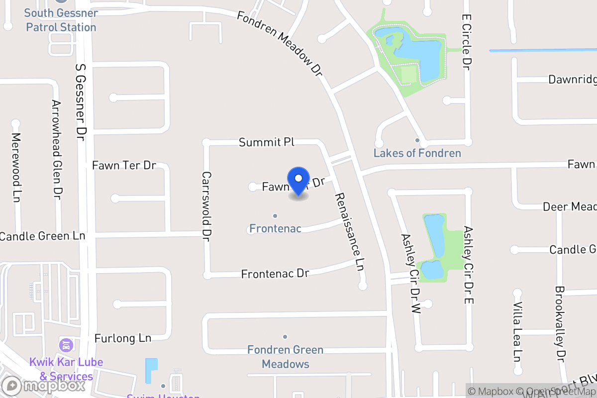Map of 8211 Fawn Terrace Dr, Houston