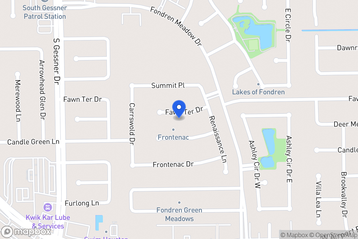 Map of 8215 Fawn Terrace Dr, Houston