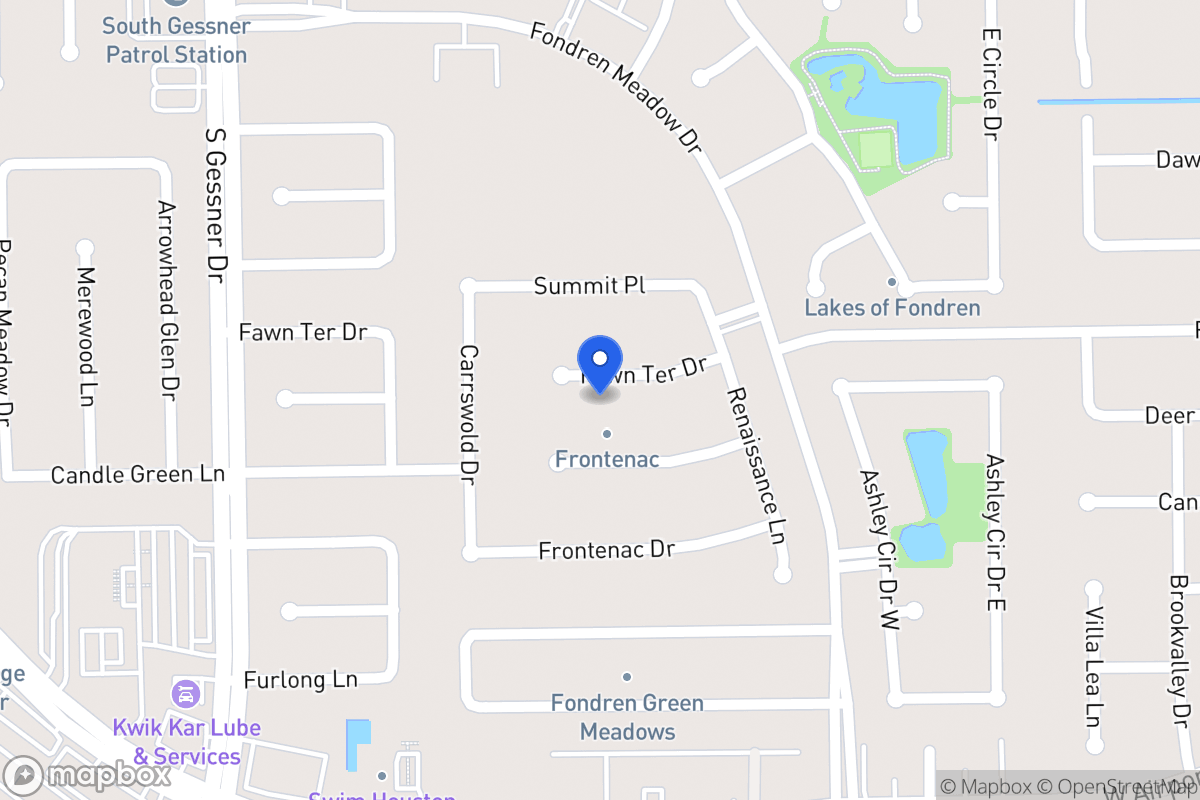 Map of 8303 Fawn Terrace Dr, Houston
