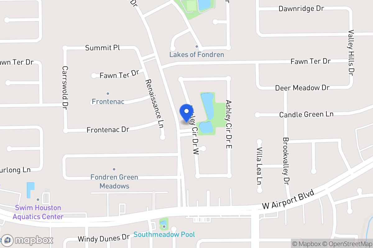 Map of 12126 Ashley Circle Dr W, Houston