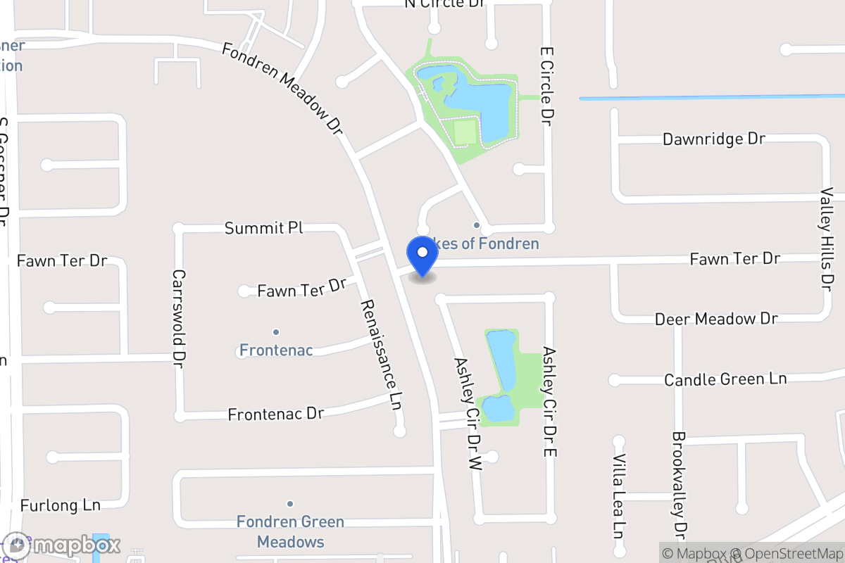 Map of 8114 Ashley Circle Dr N, Houston
