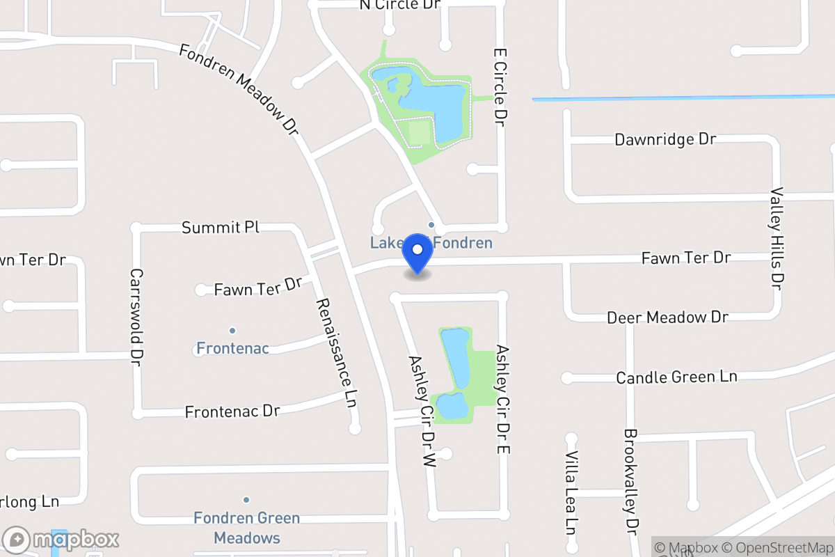Map of 8106 Ashley Circle Dr N, Houston