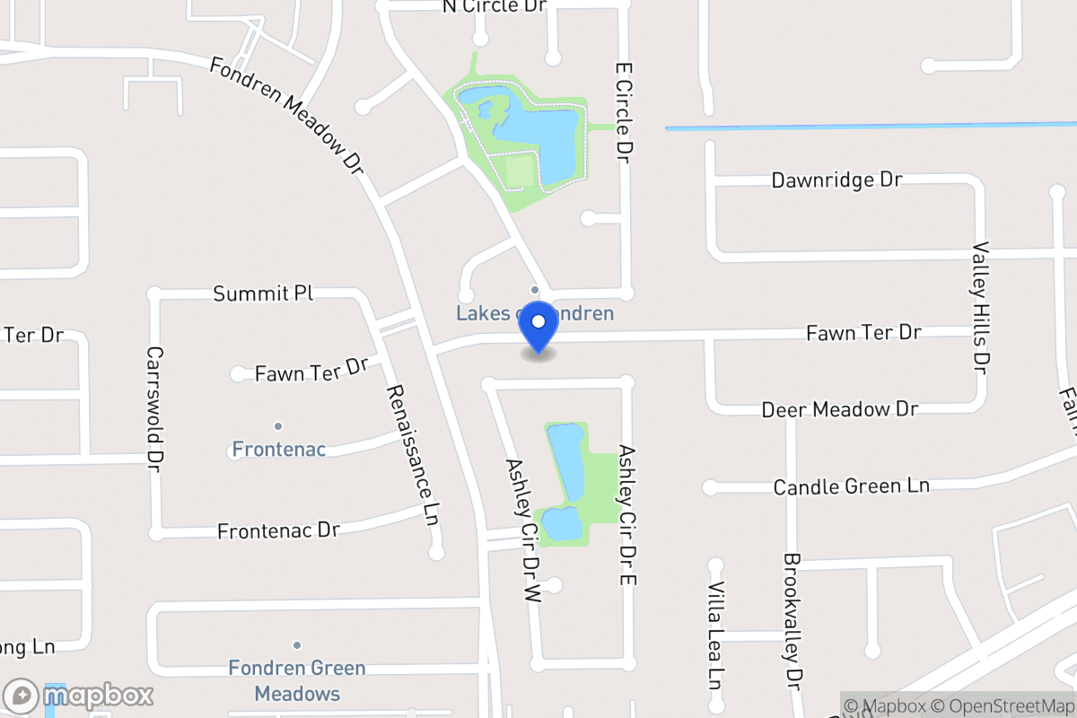 Map of 8102 Ashley Circle Dr N, Houston