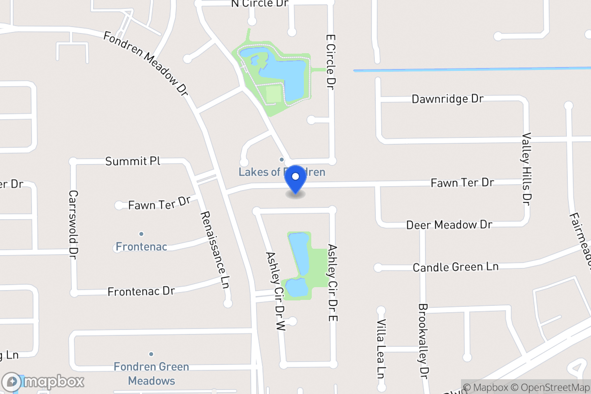 Map of 8014 Ashley Circle Dr N, Houston