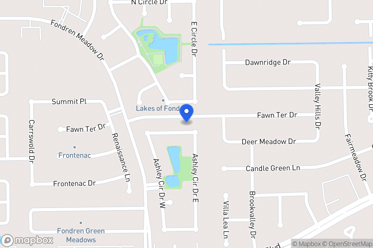 Map of 8006 Ashley Circle Dr N, Houston