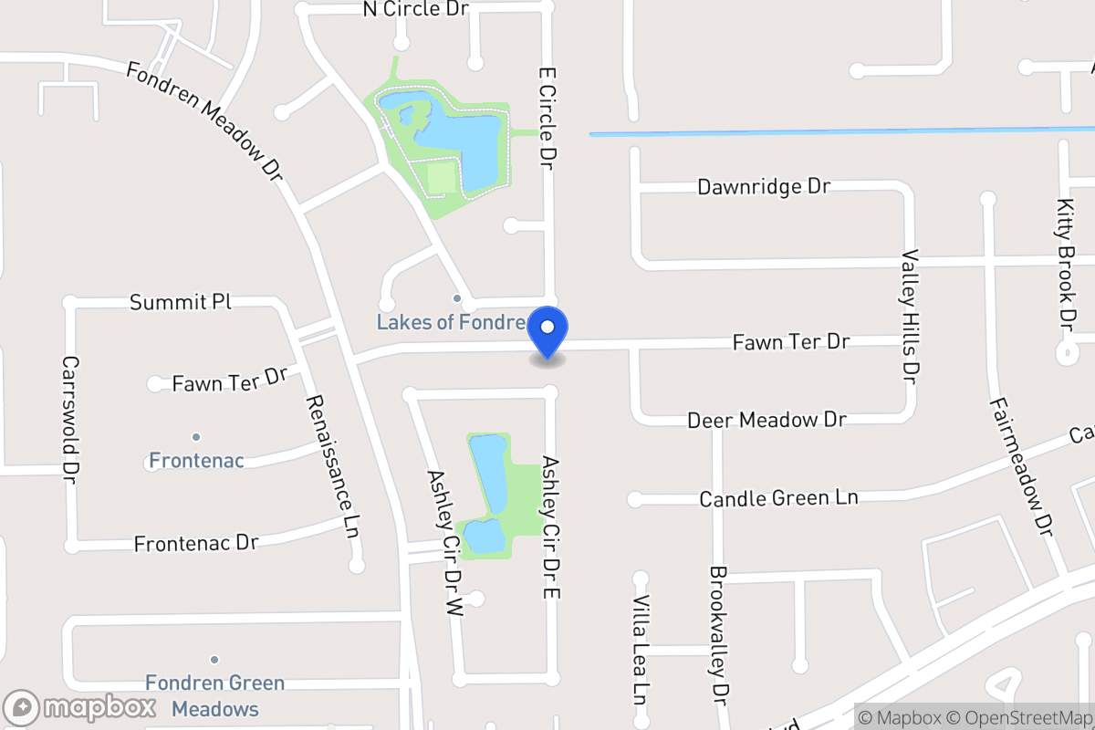 Map of 8002 Ashley Circle Dr N, Houston