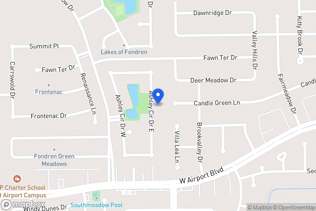 Map of 12127 Ashley Circle Dr E, Houston