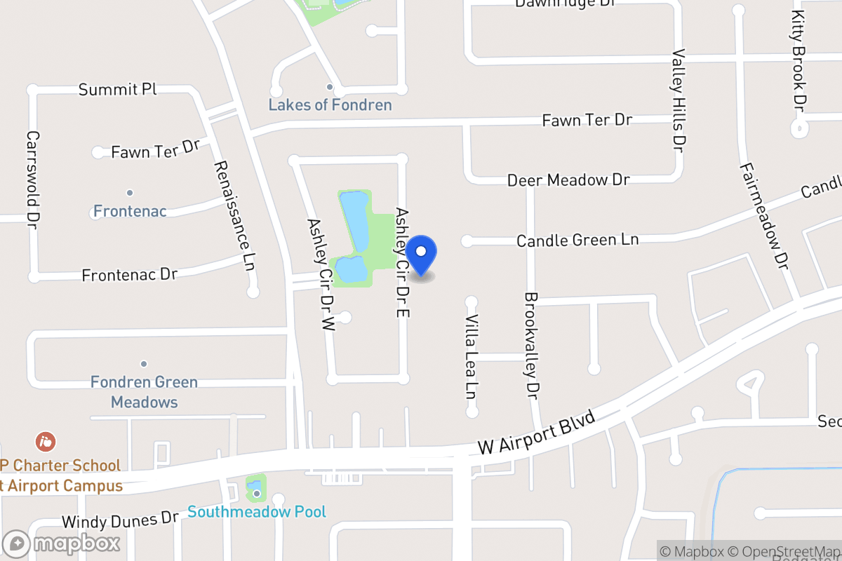 Map of 12203 Ashley Circle Dr E, Houston