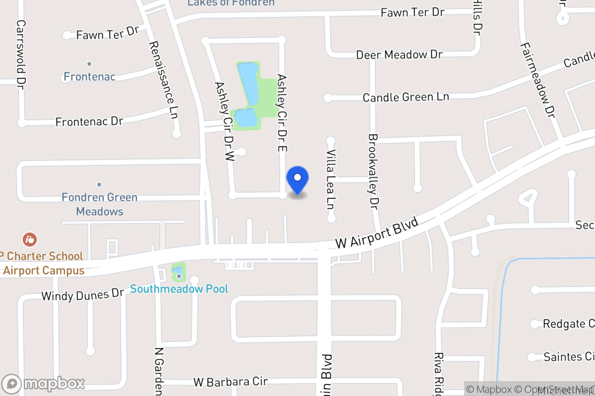 Map of 12227 Ashley Circle Dr E, Houston