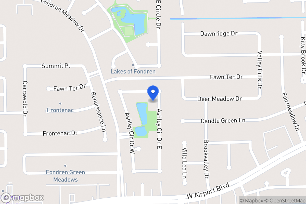 Map of 12114 Ashley Circle Dr E, Houston