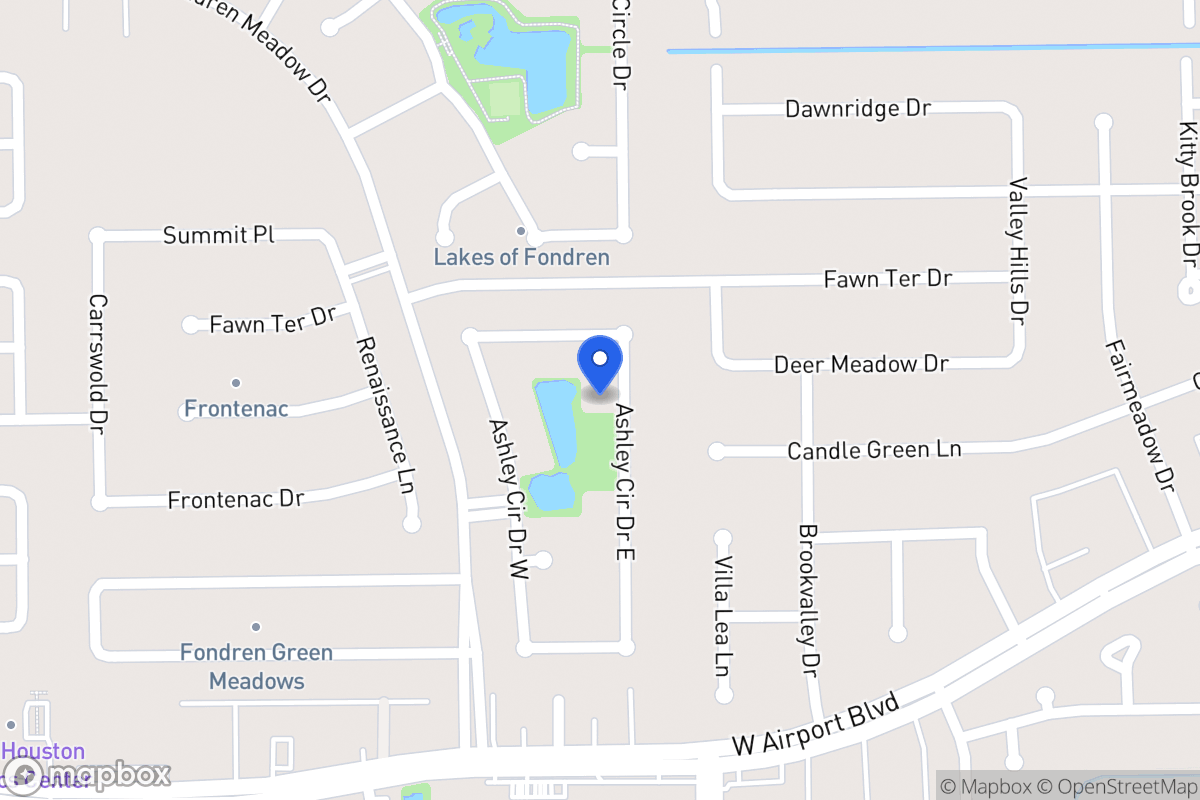Map of 12118 Ashley Circle Dr E, Houston