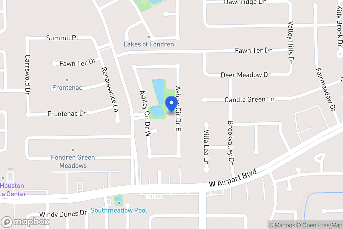 Map of 12202 Ashley Circle Dr E, Houston