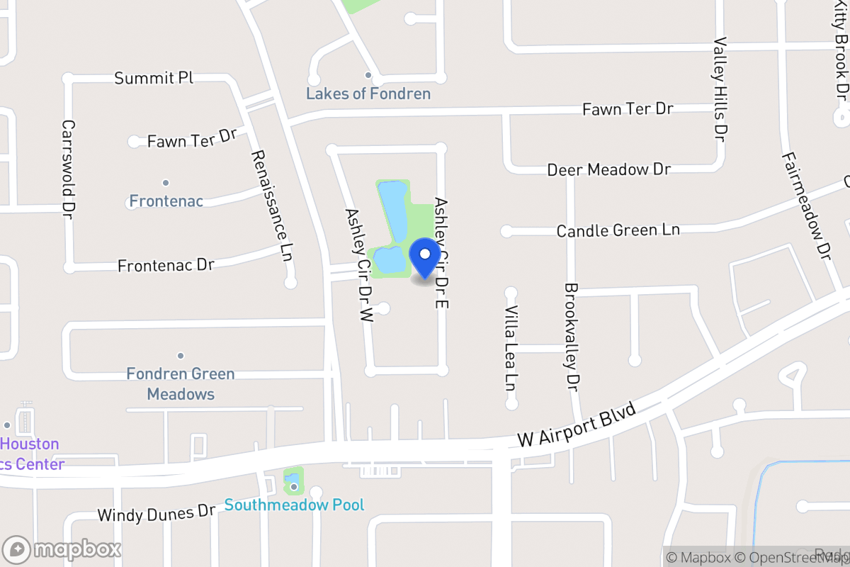 Map of 12206 Ashley Circle Dr E, Houston