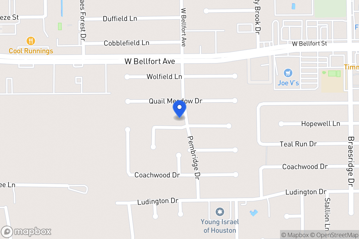 Map of 7902 Hopewell Ln, Houston