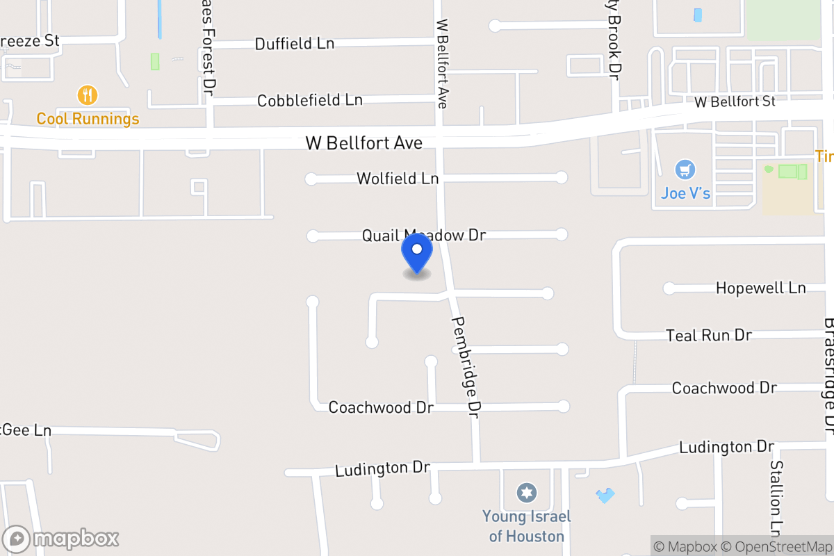 Map of 7906 Hopewell Ln, Houston