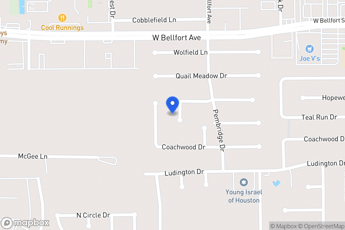 Map of 11510 Taylor Beech Ln, Houston