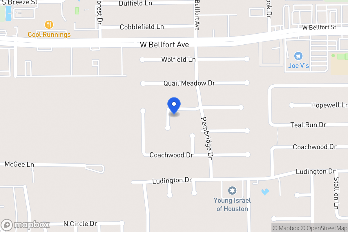 Map of 7915 Hopewell Ln, Houston