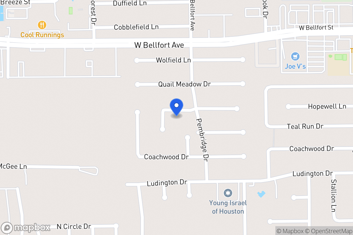 Map of Hopewell Ln, Houston
