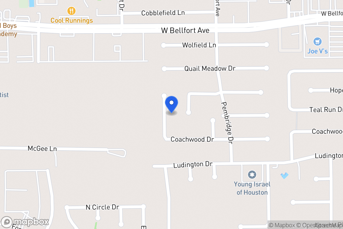 Map of 11519 Silverman Trails Ln, Houston