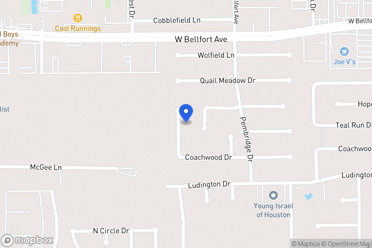 Map of 11515 Silverman Trails Ln, Houston