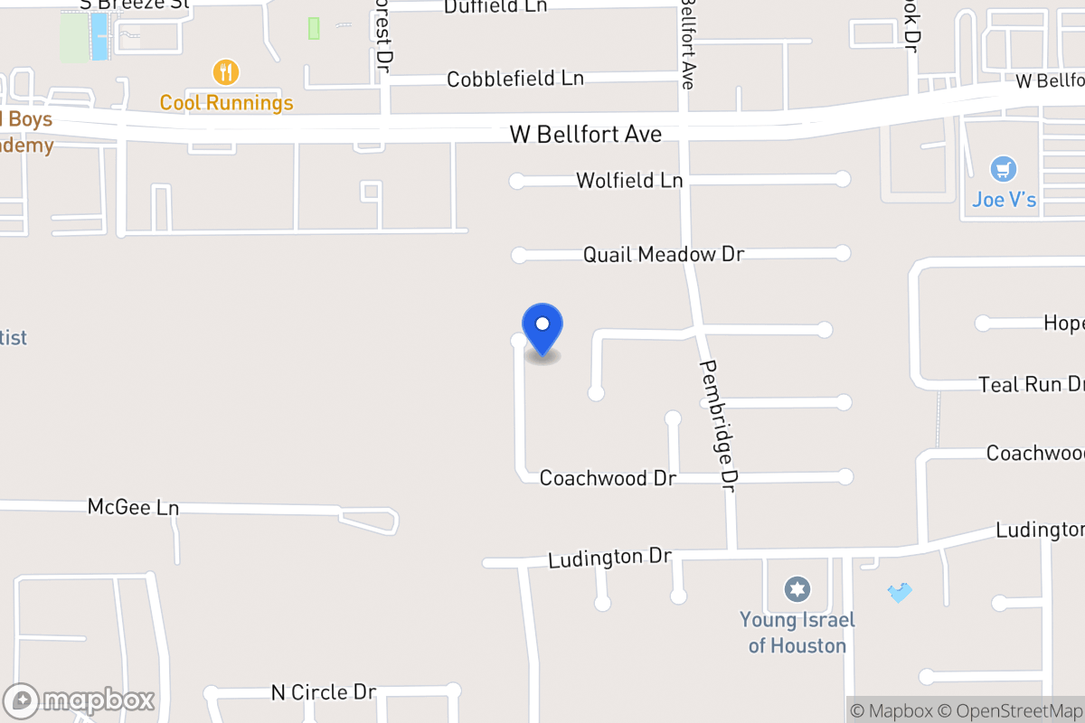 Map of 11511 Silverman Trails Ln, Houston