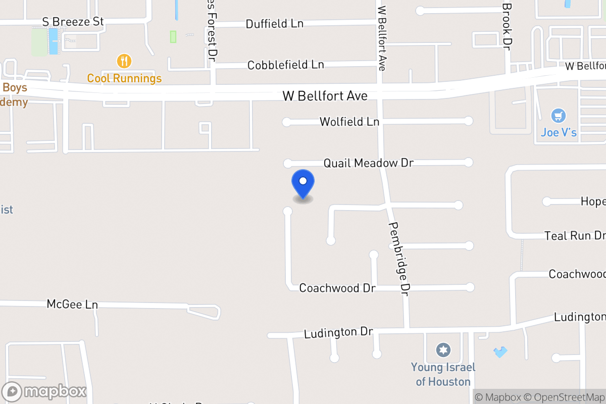 Map of Silverman Trails Ln, Houston