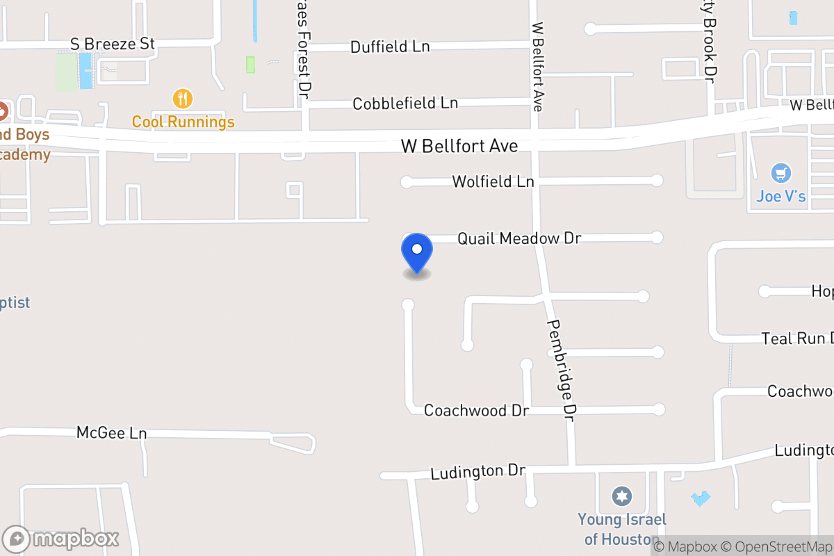 Map of 11503 Silverman Trails Ln, Houston