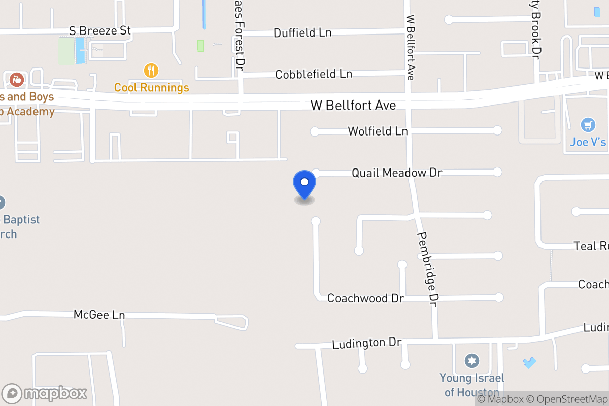 Map of 11502 Silverman Trails Ln, Houston