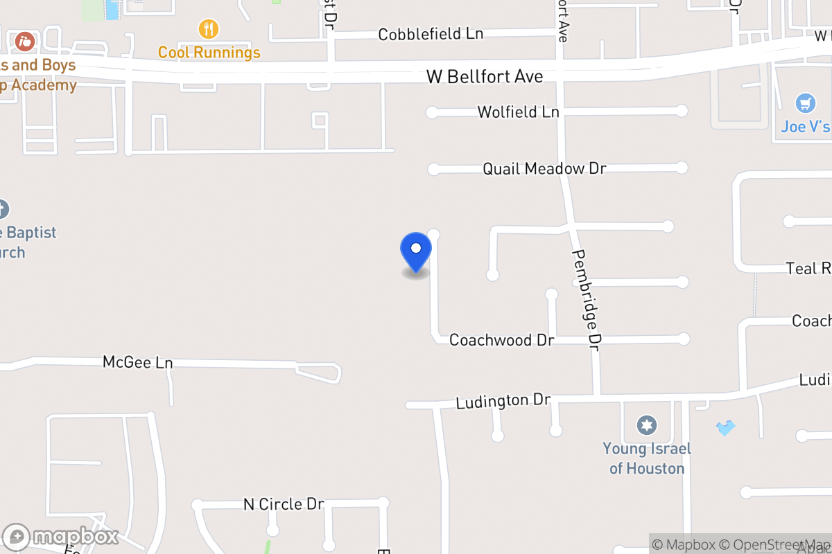 Map of 11518 Silverman Trails Ln, Houston