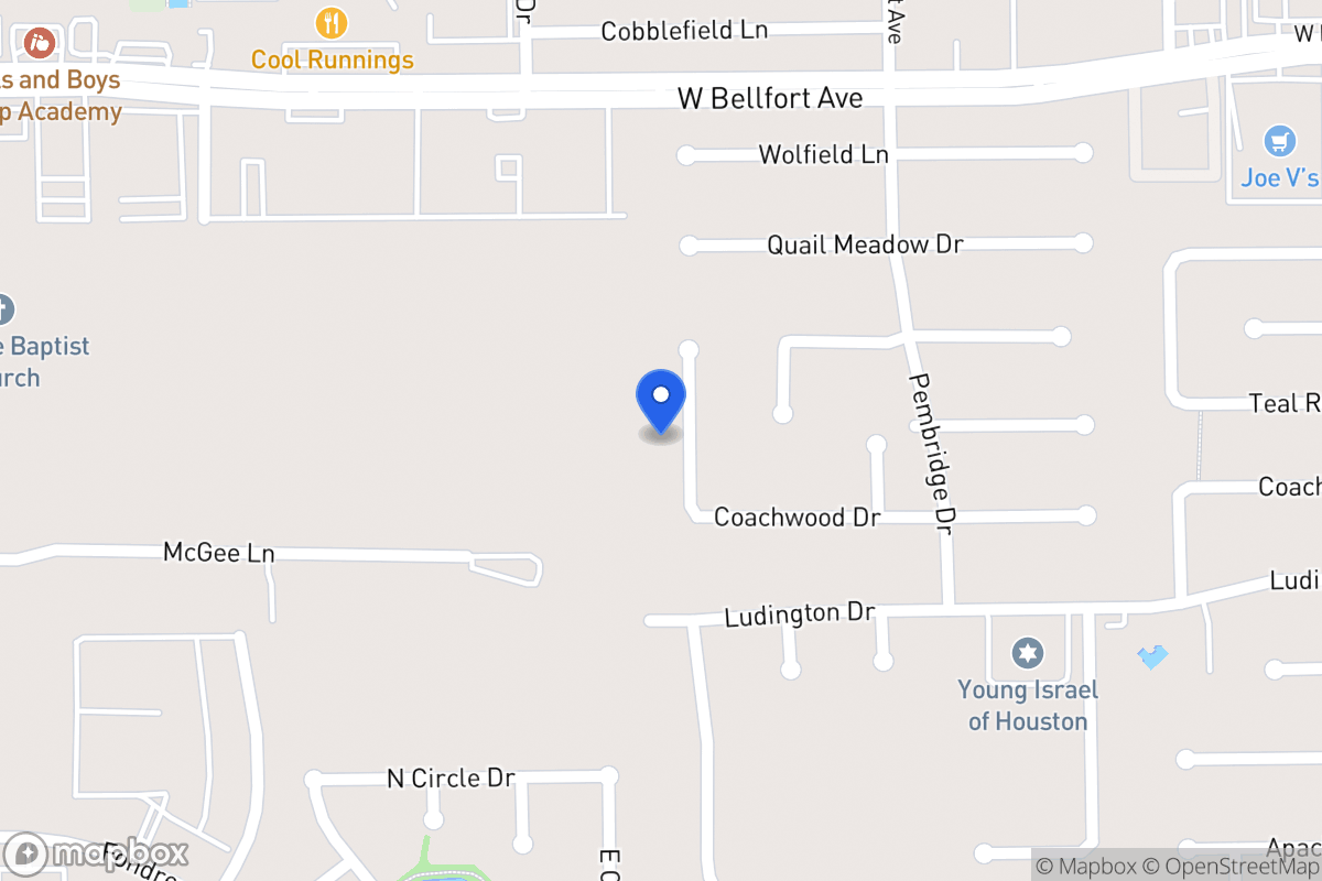 Map of 11522 Silverman Trails Ln, Houston