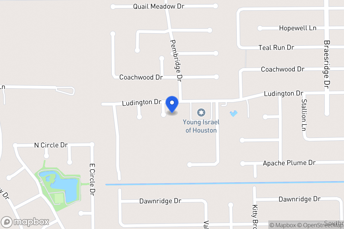 Map of 11907 Viewmont Dr, Houston
